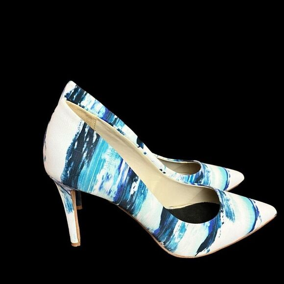 Aldo Blue Tie Dye Stiletto Heels / SZ: 6.5 - Picture 3 of 11